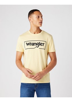 WRANGLER FRAME LOGO TEE MĘSKI T-SHIRT KOSZULKA NADRUK SUNLIGHT W7H3D3XCU 112146329 ze sklepu YouNeedit.pl w kategorii T-shirty męskie - zdjęcie 180296287