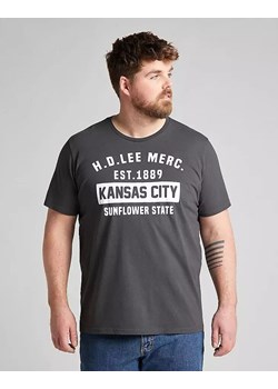 MĘSKI T-SHIRT LEE SS KANSAS CITY TEE WASHED BLACK L60TFEON 112113541 ze sklepu YouNeedit.pl w kategorii T-shirty męskie - zdjęcie 180297548