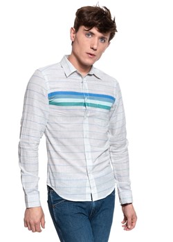 KOSZULA WRANGLER LS 1 PKT SHIRT BEIGE MELANGE W5F11SXA9 112130111 ze sklepu YouNeedit.pl w kategorii Koszule męskie - zdjęcie 180301038