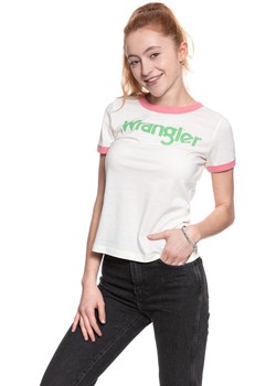WRANGLER T SHIRT DAMSKI RETRO KABEL TEE ETHEREAL YELLOW W716SEVUF 112130915 ze sklepu YouNeedit.pl w kategorii Bluzki damskie - zdjęcie 180304578