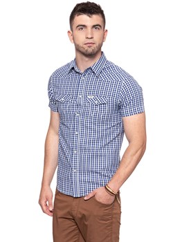 KOSZULA MĘSKA KRÓTKI RĘKAW WRANGLER SS WESTERN BLUE W5A244M49 112129998 ze sklepu YouNeedit.pl w kategorii Koszule męskie - zdjęcie 180305786