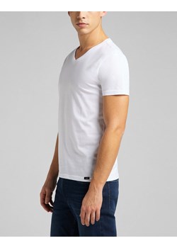 LEE TWIN PACK V NECK MĘSKI T-SHIRT KOSZULKA DWUPAK WHITE L62ECM12 112114541 ze sklepu YouNeedit.pl w kategorii T-shirty męskie - zdjęcie 180306286
