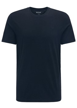 MUSTANG ALEX C EMBROIDERY MĘSKI T-SHIRT KOSZULKA LOGO TEE DARK SAPPHIRE 1015050 4136 ze sklepu YouNeedit.pl w kategorii T-shirty męskie - zdjęcie 180308399