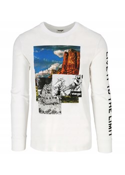 WRANGLER LS COWBOY COOL TEE MĘSKI LONGSLEEVE KOSZULKA Z DŁUGIM RĘKAWEM WHITE W7G8FG989 112131839 ze sklepu YouNeedit.pl w kategorii T-shirty męskie - zdjęcie 180309427