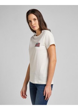 DAMSKI T-SHIRT LEE CREW NECK TEE ECRU L41LYGNQ 112109069 ze sklepu YouNeedit.pl w kategorii Bluzki damskie - zdjęcie 180310369