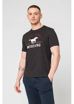 Męski T-shirt MUSTANG Alex C Print Phantom 1012660 4087 ze sklepu YouNeedit.pl w kategorii T-shirty męskie - zdjęcie 180311788