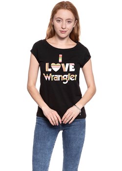 WRANGLER T SHIRT DAMSKI I LOVE TEE BLACK W700LEA01 112130872 ze sklepu YouNeedit.pl w kategorii Bluzki damskie - zdjęcie 180311948