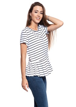 MUSTANG T SHIRT DAMSKI Alina C Ruffle 1009444 11722 ze sklepu YouNeedit.pl w kategorii Bluzki damskie - zdjęcie 180315667