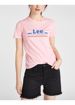 T-SHIRT DAMSKI LEE ESSENTIAL SLIM TEE SLIM FIT LA PINK L41HEPNL 112108965 ze sklepu YouNeedit.pl w kategorii Bluzki damskie - zdjęcie 180315807