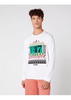 MĘSKI LONGSLEEVE WRANGLER LS WRANGLER TEE WHITE W7E2D0989 112131776 ze sklepu YouNeedit.pl w kategorii T-shirty męskie - zdjęcie 180316657
