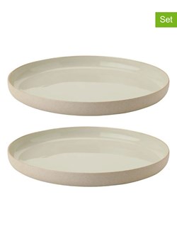 Stelton Talerzyki deserowe (2 szt.) &apos;&apos;Emma&apos;&apos; w kolorze beżowo-szarym - Ø 19 cm ze sklepu Limango Polska w kategorii Talerze - zdjęcie 180330779