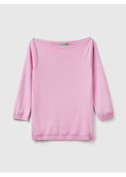Benetton Sweter w kolorze jasnoróżowym ze sklepu Limango Polska w kategorii Swetry damskie - zdjęcie 180332628