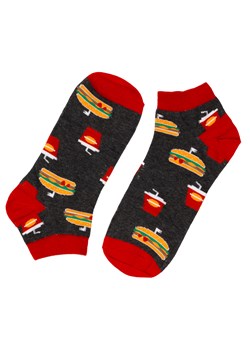 Skarpety stopki bawełniane kolorowe BURGER COLA ze sklepu butyolivier w kategorii Skarpetki damskie - zdjęcie 180334466