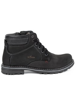 Buty męskie zimowe trzewiki skórzane 1970N czarne ze sklepu butyolivier w kategorii Buty zimowe męskie - zdjęcie 180336017