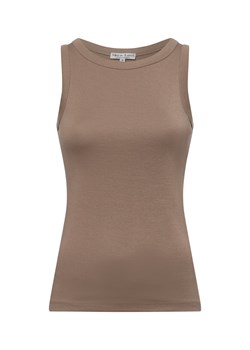 Marie Lund Top damski Kobiety Bawełna taupe jednolity ze sklepu vangraaf w kategorii Bluzki damskie - zdjęcie 180339335