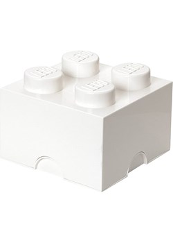 LEGO Pojemnik &quot;Brick 4&quot; w kolorze białym - 25 x 18 x 25 cm ze sklepu Limango Polska w kategorii Kosze i pudełka na zabawki - zdjęcie 180344409