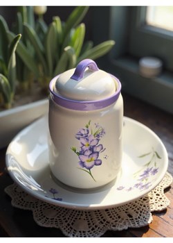 Sinsay - Ceramiczny pojemnik do przechowywania - różowy ze sklepu Sinsay w kategorii Pojemniki kuchenne - zdjęcie 180350218