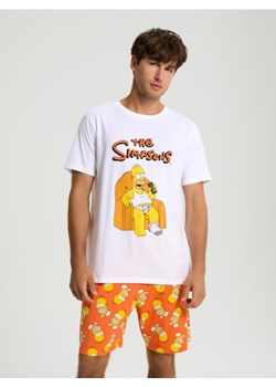 Sinsay - Piżama dwuczęściowa The Simpsons - biały ze sklepu Sinsay w kategorii Piżamy męskie - zdjęcie 180350238