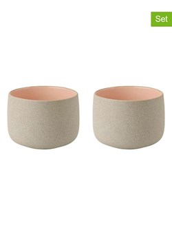 Stelton Kubki (2 szt.) &quot;Emma&quot; w kolorze beżowo-jasnoróżowym - 150 ml ze sklepu Limango Polska w kategorii Dzbanki i zaparzacze - zdjęcie 180352987