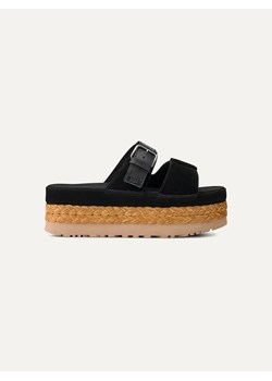 UGG Skórzane klapki &quot;Aubrey&quot; w kolorze czarnym ze sklepu Limango Polska w kategorii Klapki damskie - zdjęcie 180354955