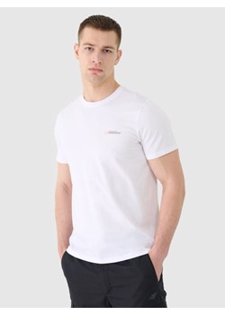 Męski t-shirt basic 4F 4FWSS25TTSHM2003 - biały ze sklepu Sportstylestory.com w kategorii T-shirty męskie - zdjęcie 180356389