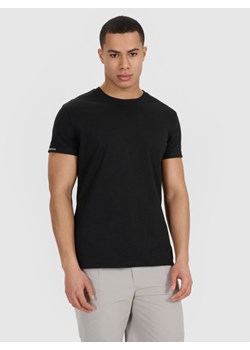 Męski t-shirt basic 4F 4FRSS25TTSHM3041 - czarny ze sklepu Sportstylestory.com w kategorii T-shirty męskie - zdjęcie 180356729
