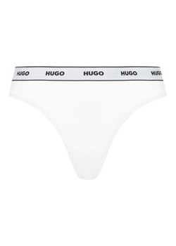 HUGO Komplet 3 par stringów 50480150 Biały ze sklepu MODIVO w kategorii Majtki damskie - zdjęcie 180357507
