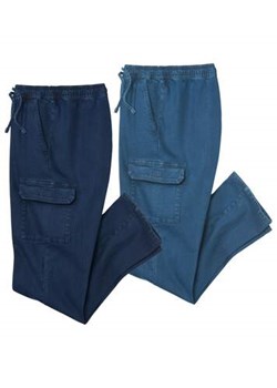 Zestaw 2 SUPER WYGODNYCH jeansów-bojówek ze sklepu Atlas For Men w kategorii Spodnie męskie - zdjęcie 180361679