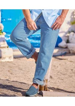 Jasnoniebieskie jeansy regular ze stretchem ze sklepu Atlas For Men w kategorii Jeansy męskie - zdjęcie 180361696