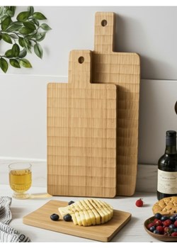 Sinsay - Deska do krojenia o strukturalnej fakturze 2 pack - beżowy ze sklepu Sinsay w kategorii Deski - zdjęcie 180368298