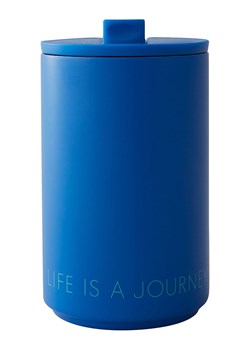 Design Letters Kubek termiczny &quot;Life is a journey&quot; w kolorze niebieskim - 350 ml ze sklepu Limango Polska w kategorii Kubki termiczne - zdjęcie 180369955