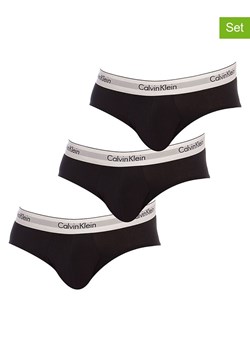 Calvin Klein Slipy (3 pary) w kolorze czarnym ze sklepu Limango Polska w kategorii Majtki męskie - zdjęcie 180372798