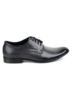 Buty męskie wizytowe skórzane 294LU szare ze sklepu butyolivier w kategorii Buty eleganckie męskie - zdjęcie 180375318