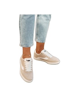 Sneakersy Damskie LEE Lian Women Low 50251005.33F Beżowe beżowy ze sklepu ButyModne.pl w kategorii Buty sportowe damskie - zdjęcie 180379055