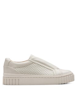 Clarks Sneakersy Mayhill Bay 26181207 Biały ze sklepu MODIVO w kategorii Buty sportowe damskie - zdjęcie 180386386