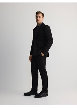 Reserved - Garniturowe spodnie slim fit - czarny ze sklepu Reserved w kategorii Spodnie męskie - zdjęcie 180387227