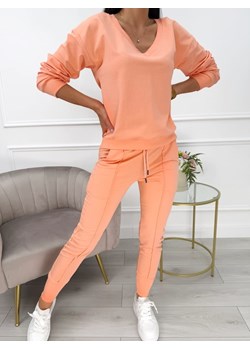 Pomarańczowy Komplet Bluza + Spodnie ze sklepu ModnaKiecka.pl w kategorii Dresy damskie - zdjęcie 180388138