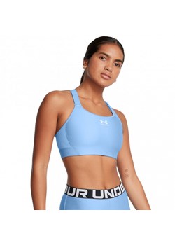 Biustonosz treningowy Under Armour UA HeatGear High - niebieski ze sklepu Sportstylestory.com w kategorii Biustonosze - zdjęcie 180391977