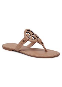 Japonki Tory Burch Miller 21168647 Beżowy ze sklepu eobuwie.pl w kategorii Klapki damskie - zdjęcie 180393275