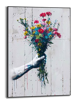 Orangewallz Druk artystyczny &quot;Punch of Flowers&quot; w ramce - 50 x 70 cm ze sklepu Limango Polska w kategorii Obrazy - zdjęcie 180393457