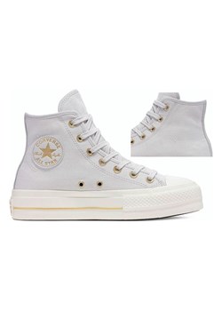 Converse Sneakersy &quot;Chuck Taylor Lift Platform&quot; w kolorze szarym ze sklepu Limango Polska w kategorii Trampki damskie - zdjęcie 180393776