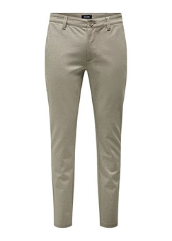 ONLY &amp; SONS Spodnie chino w kolorze beżowym ze sklepu Limango Polska w kategorii Spodnie męskie - zdjęcie 180394688