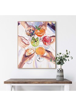 Orangewallz Druk artystyczny &quot;Cocktail Cheers&quot; w ramce ze sklepu Limango Polska w kategorii Obrazy - zdjęcie 180395275