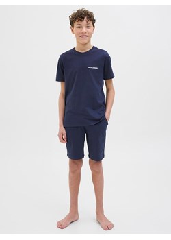 JACK &amp; JONES Junior Koszulka &quot;Everest&quot; w kolorze granatowym ze sklepu Limango Polska w kategorii T-shirty chłopięce - zdjęcie 180395397