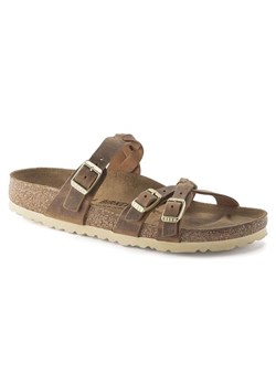 Birkenstock Skórzane klapki &quot;Arizona&quot; w kolorze brązowym ze sklepu Limango Polska w kategorii Klapki damskie - zdjęcie 180395579