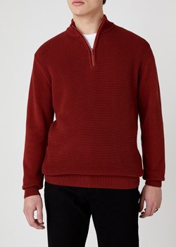 MĘSKI SWETER WRANGLER HALF ZIP KNIT RUSSET BROWN W8B4QOXMA 112132390 ze sklepu YouNeedit.pl w kategorii Swetry męskie - zdjęcie 180396229