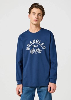 WRANGLER MĘSKA KOSZULKA LS GRAPHIC TEE NAVY 112357447 ze sklepu YouNeedit.pl w kategorii T-shirty męskie - zdjęcie 180396299