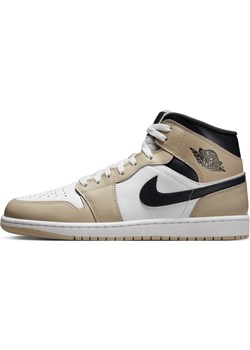 Buty męskie Air Jordan 1 Mid - Biel ze sklepu Nike poland w kategorii Buty sportowe męskie - zdjęcie 180396656