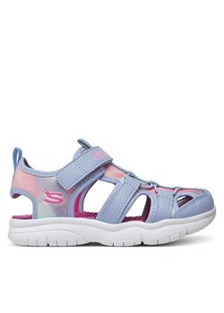 Sandały Skechers Flex Splash-Daylight Shimmer 303276L/LVHP Fioletowy ze sklepu eobuwie.pl w kategorii Sandały dziecięce - zdjęcie 180396779