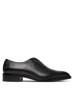 Półbuty BOSS Rill Oxfr Ltp 50534364 Czarny ze sklepu eobuwie.pl w kategorii Buty eleganckie męskie - zdjęcie 180396848